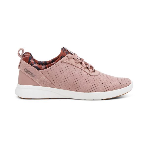 Aetrex Women's Kimmy Arch Support Sneakers - Mauve | USA 1L50T5D